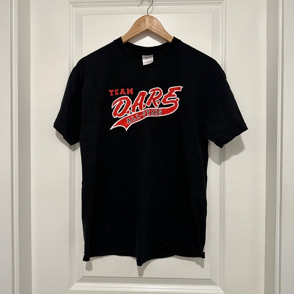 Vintage D.A.R.E All Stars Unisex Tee. Size Medium  True Black with Red and White - Picture 3 of 7